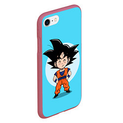 Чехол iPhone 7/8 матовый Sweet Goku, цвет: 3D-малиновый — фото 2