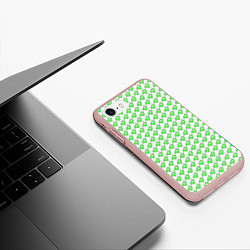 Чехол iPhone 7/8 матовый Мозговые слизни, цвет: 3D-светло-розовый — фото 2