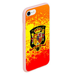 Чехол iPhone 7/8 матовый Сборная Испании, цвет: 3D-светло-розовый — фото 2
