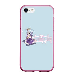 Чехол iPhone 7/8 матовый No game no life, цвет: 3D-малиновый