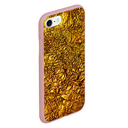 Чехол iPhone 7/8 матовый Сусальное золото, цвет: 3D-баблгам — фото 2