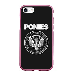Чехол iPhone 7/8 матовый Pony x Ramones