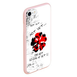 Чехол iPhone 7/8 матовый Non yet Non yet Im not giving up yet!!!, цвет: 3D-светло-розовый — фото 2