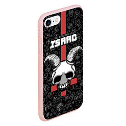 Чехол iPhone 7/8 матовый The Binding of Isaac, цвет: 3D-светло-розовый — фото 2