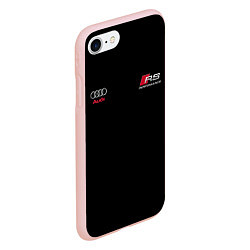Чехол iPhone 7/8 матовый AUDI АУДИ QUATTRO с Z, цвет: 3D-светло-розовый — фото 2