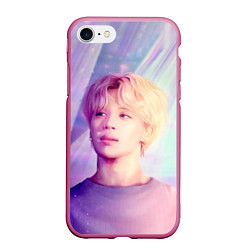 Чехол iPhone 7/8 матовый Kim Seok Jin Art, цвет: 3D-малиновый