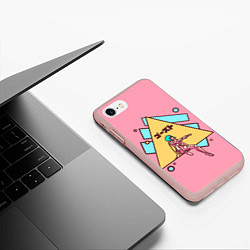 Чехол iPhone 7/8 матовый Motoko Art, цвет: 3D-светло-розовый — фото 2