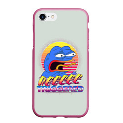 Чехол iPhone 7/8 матовый Пепе РеТриггер, цвет: 3D-малиновый