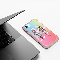 Чехол iPhone 7/8 матовый Пять невест, цвет: 3D-светло-розовый — фото 2