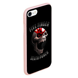 Чехол iPhone 7/8 матовый Five Finger Death Punch 5FDP, цвет: 3D-светло-розовый — фото 2