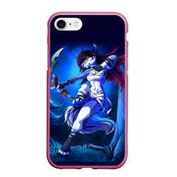 Чехол iPhone 7/8 матовый Furry warrior, цвет: 3D-малиновый