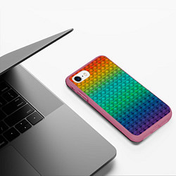 Чехол iPhone 7/8 матовый POP IT СИМПЛ ДИМПЛ, цвет: 3D-малиновый — фото 2