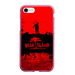 Чехол iPhone 7/8 матовый Island of blood, цвет: 3D-малиновый