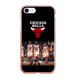 Чехол iPhone 7/8 матовый CHICAGO BULLS 3