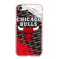 Чехол iPhone 7/8 матовый CHICAGO BULLS 6