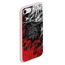 Чехол iPhone 7/8 матовый Викинги, цвет: 3D-светло-розовый — фото 2