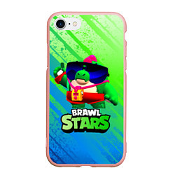 Чехол iPhone 7/8 матовый Базз Buzz Brawl Stars, цвет: 3D-светло-розовый