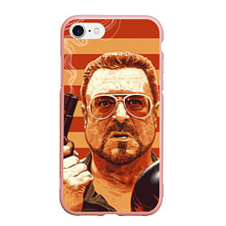 Чехол iPhone 7/8 матовый Walter Sobchak, цвет: 3D-светло-розовый