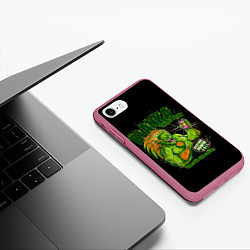 Чехол iPhone 7/8 матовый Энергетик Бланка, цвет: 3D-малиновый — фото 2