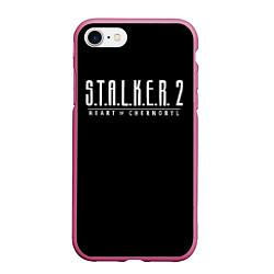 Чехол iPhone 7/8 матовый STALKER 2 - Heart of Chernobyl, цвет: 3D-малиновый