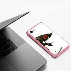 Чехол iPhone 7/8 матовый БЕРСЕРК красками, цвет: 3D-баблгам — фото 2