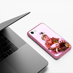 Чехол iPhone 7/8 матовый It takes two Коди Z, цвет: 3D-малиновый — фото 2