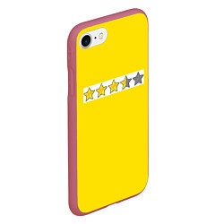 Чехол iPhone 7/8 матовый Криминал, цвет: 3D-малиновый — фото 2