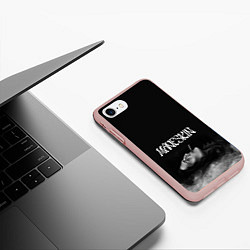 Чехол iPhone 7/8 матовый Дамиано Давид Монэскин Z, цвет: 3D-светло-розовый — фото 2