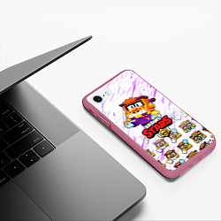 Чехол iPhone 7/8 матовый Грифф Griff PAINT, цвет: 3D-малиновый — фото 2
