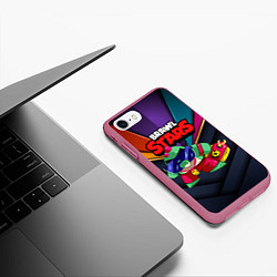 Чехол iPhone 7/8 матовый Базз Buzz Brawl Stars, цвет: 3D-малиновый — фото 2