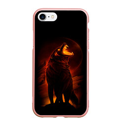 Чехол iPhone 7/8 матовый DARK WOLF