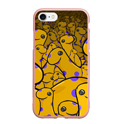 Чехол iPhone 7/8 матовый Nessy, цвет: 3D-светло-розовый