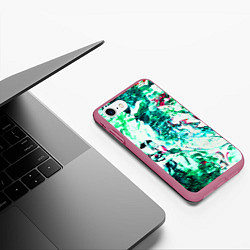 Чехол iPhone 7/8 матовый Берюза Морской, цвет: 3D-малиновый — фото 2