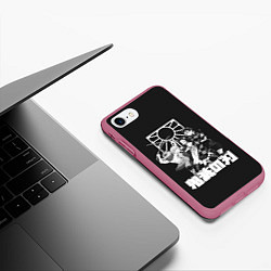 Чехол iPhone 7/8 матовый Demon Slayers Team, цвет: 3D-малиновый — фото 2