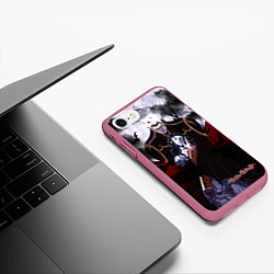 Чехол iPhone 7/8 матовый Ди: Охотник на вампиров, цвет: 3D-малиновый — фото 2