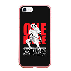 Чехол iPhone 7/8 матовый One Piece Luffy