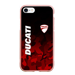 Чехол iPhone 7/8 матовый DUCATI ДУКАТИ КАМУФЛЯЖ