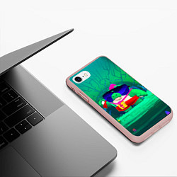 Чехол iPhone 7/8 матовый Базз Buzz Brawl Stars, цвет: 3D-светло-розовый — фото 2