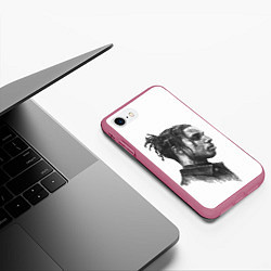 Чехол iPhone 7/8 матовый ASAP ROCKY АСАП спина Z, цвет: 3D-малиновый — фото 2