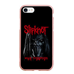 Чехол iPhone 7/8 матовый MICK THOMPSON SLIPKNOT СЛИПКНОТ Z, цвет: 3D-светло-розовый