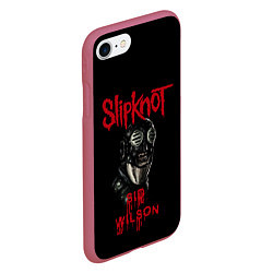 Чехол iPhone 7/8 матовый SID WILSON SLIPKNOT СЛИПКНОТ Z, цвет: 3D-малиновый — фото 2