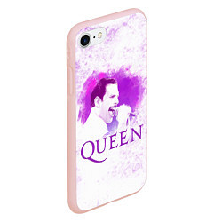 Чехол iPhone 7/8 матовый Freddie Mercury Queen Z, цвет: 3D-светло-розовый — фото 2