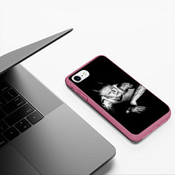 Чехол iPhone 7/8 матовый Кейт Флинт, цвет: 3D-малиновый — фото 2