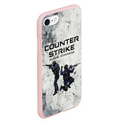 Чехол iPhone 7/8 матовый COUNTER TERRORIST CS GO Z, цвет: 3D-светло-розовый — фото 2