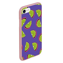 Чехол iPhone 7/8 матовый Лаймы, цвет: 3D-баблгам — фото 2