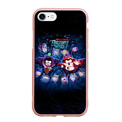 Чехол iPhone 7/8 матовый Супергеройская команда, цвет: 3D-светло-розовый
