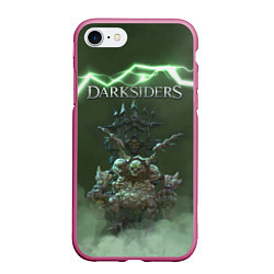 Чехол iPhone 7/8 матовый Darksiders Гнев Войны Z, цвет: 3D-малиновый