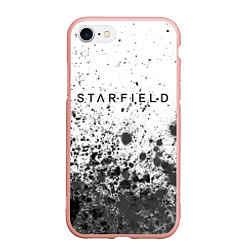 Чехол iPhone 7/8 матовый Starfield - Powder, цвет: 3D-светло-розовый