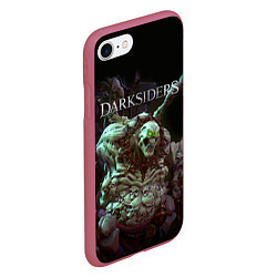 Чехол iPhone 7/8 матовый Гнев Войны Darksiders Z, цвет: 3D-малиновый — фото 2