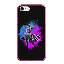 Чехол iPhone 7/8 матовый Stardust Crusaders, цвет: 3D-малиновый